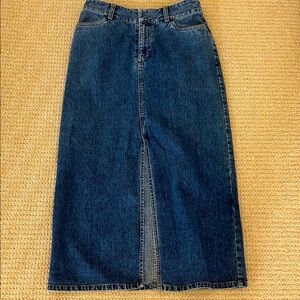 Women’s Kate Hill ( Lord & Taylor) Denim Maxi Skirt